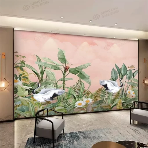 Tranh dán tường phong cách indochine TDT2451