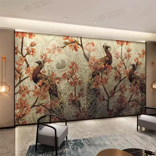 Tranh dán tường phong cách indochine TDT2452