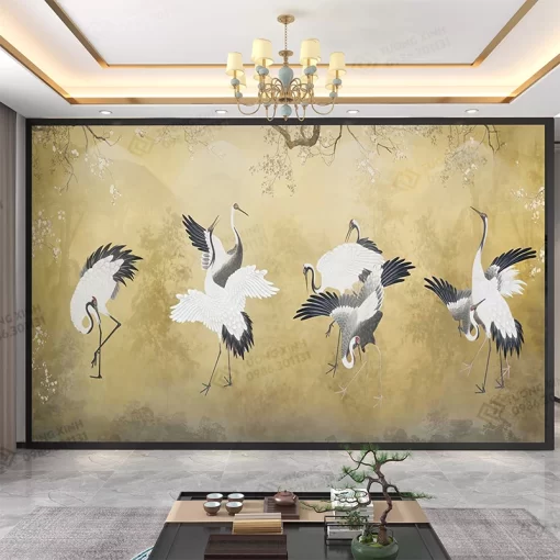 Tranh dán tường phong cách indochine TDT2458