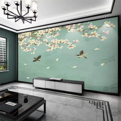 Tranh dán tường phong cách indochine TDT2279