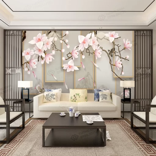 Tranh dán tường phong cách indochine TDT2302