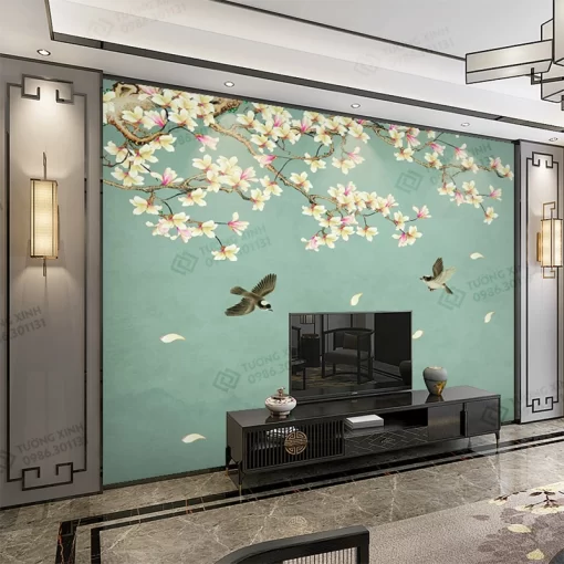 Tranh dán tường phong cách indochine TDT2304