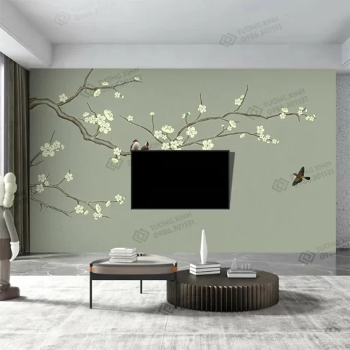 Tranh dán tường phong cách indochine TDT2307