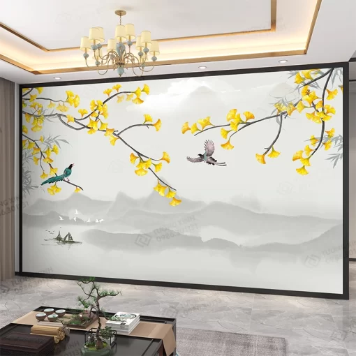 Tranh dán tường phong cách indochine TDT2312