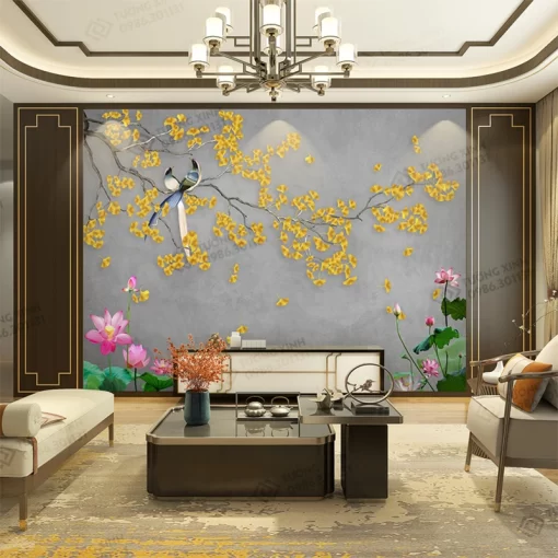 Tranh dán tường phong cách indochine TDT2315