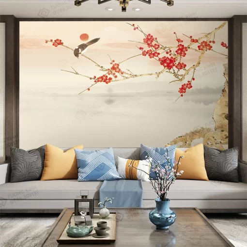 Tranh dán tường phong cách indochine TDT2321