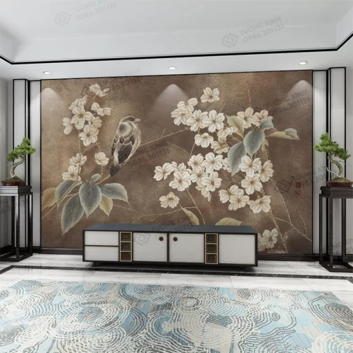 Tranh dán tường phong cách indochine TDT2326
