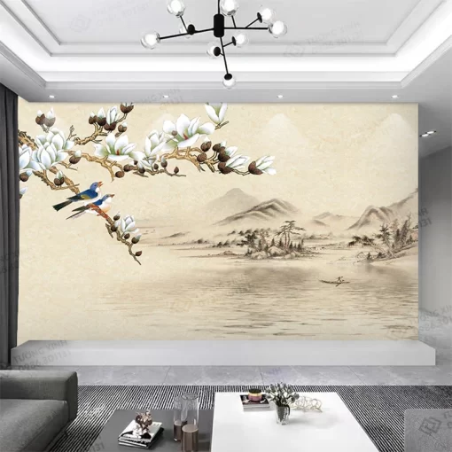 Tranh dán tường phong cách indochine TDT2338