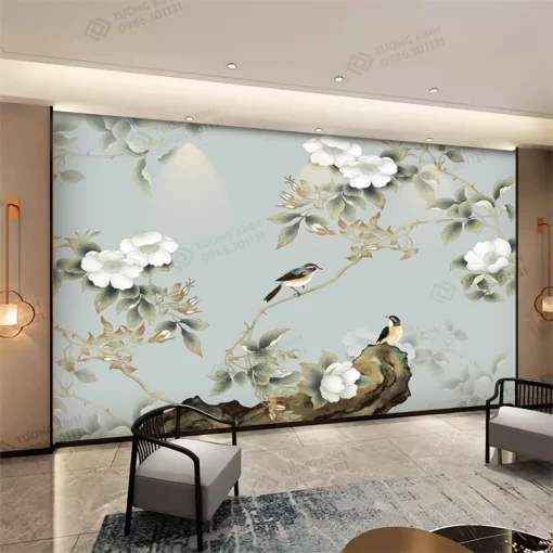 Tranh dán tường phong cách indochine TDT2347