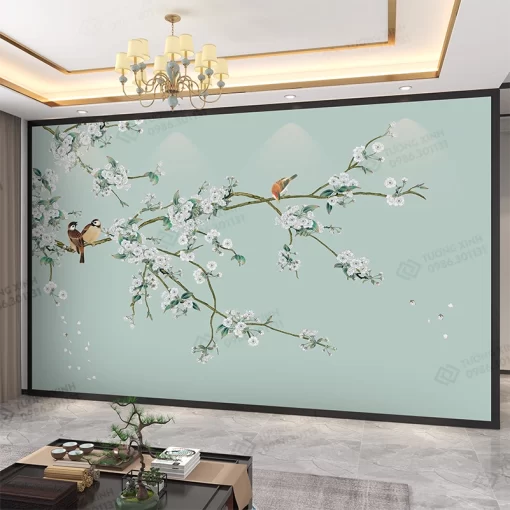 Tranh dán tường phong cách indochine TDT2354