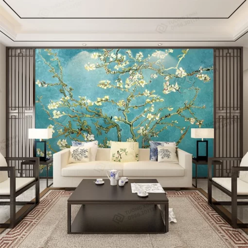 Tranh dán tường phong cách indochine TDT2368