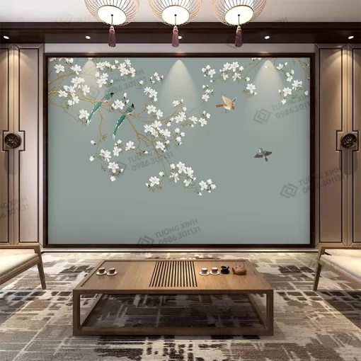 Tranh dán tường phong cách indochine TDT2371