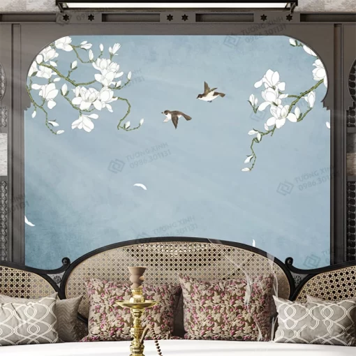 Tranh dán tường phong cách indochine TDT2473