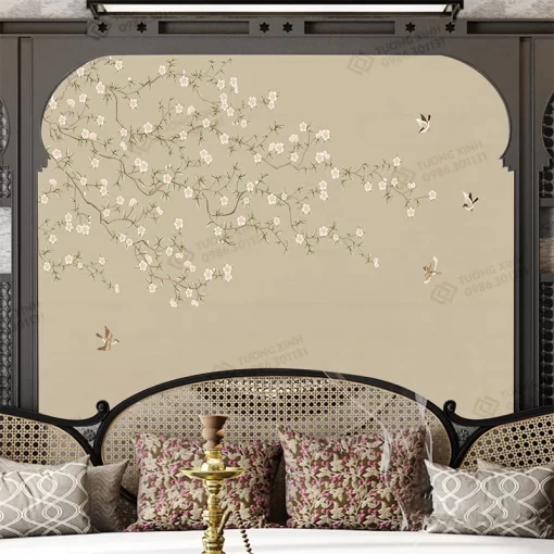 Tranh dán tường phong cách indochine TDT2462