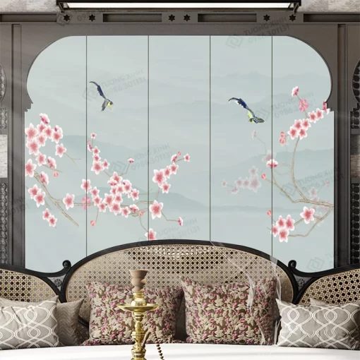 Tranh dán tường phong cách indochine TDT2470