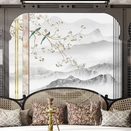 Tranh dán tường phong cách indochine TDT2471