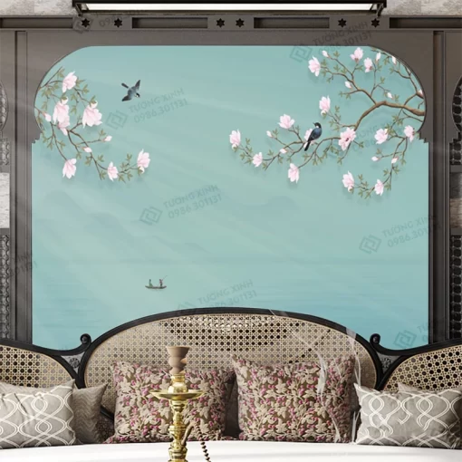 Tranh dán tường phong cách indochine TDT2464