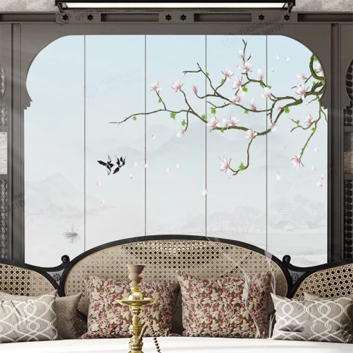 Tranh dán tường phong cách indochine TDT2468