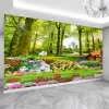 tranh dán tường phong cảnh 3D khổ lớn (1)