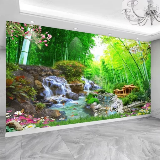 Tranh dán tường 3D phong cảnh thiên nhiên TDT2627