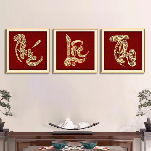 Tranh tráng gương Phúc Lộc Thọ TG5132S