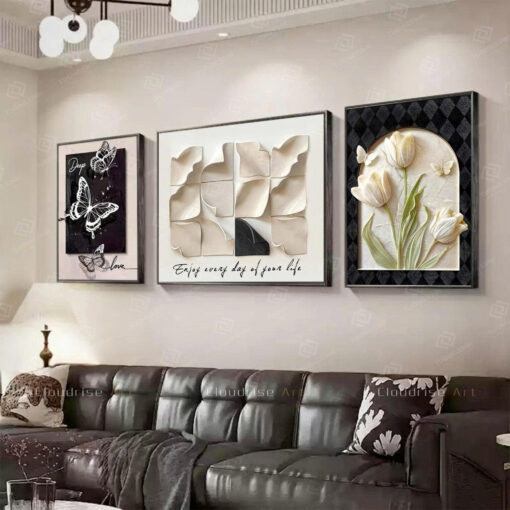 Tranh treo tường trừu tượng nghệ thuật hiện đại TG5151S