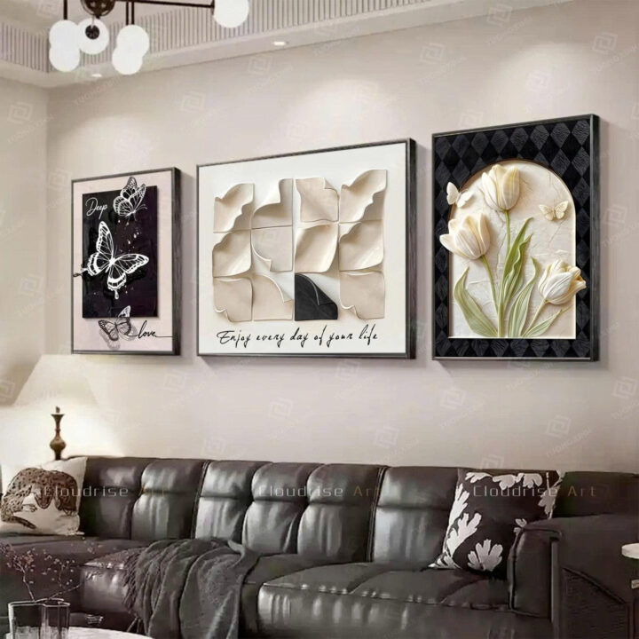 Tranh treo tường trừu tượng nghệ thuật hiện đại TG5151S