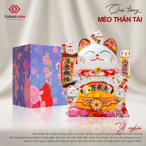 Quà tặng doanh nghiệp phong thủy Mèo thần tài MQT11