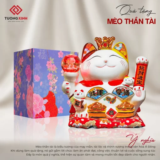 Quà tặng doanh nghiệp cao cấp Mèo thần tài MQT15