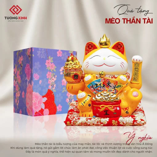 Quà tặng khách hàng ý nghĩa Mèo thần tài MQT06