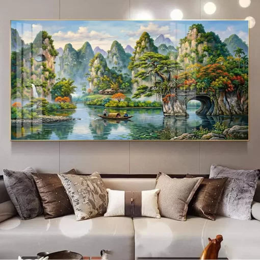 Tranh treo tường phong cảnh làng quê Việt Nam TG5250