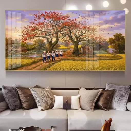 Tranh treo tường phong cảnh làng quê Việt Nam TG5293