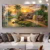 Tranh treo tường phong cảnh làng quê Việt Nam TG5297