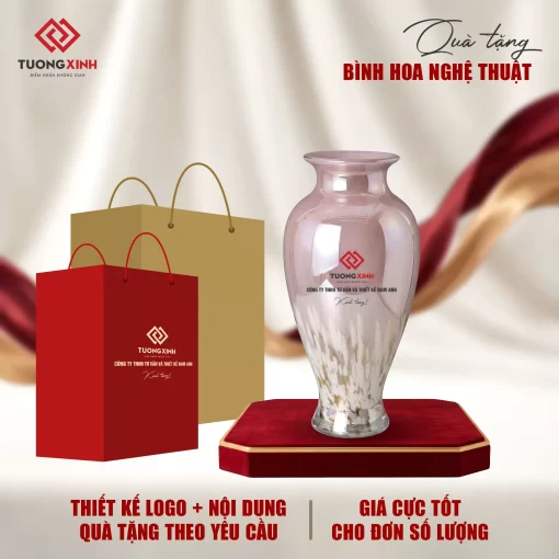 Bình hoa thuỷ tinh quà tặng công ty ý nghĩa GSQ19
