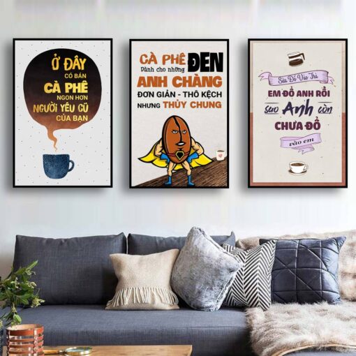 Tranh treo tường trang trí quán cà phê TG5356