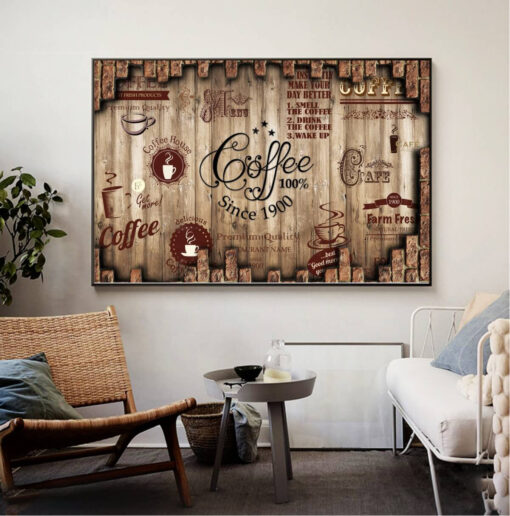 Tranh treo tường trang trí quán cà phê TG5344