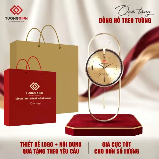 Đồng hồ treo tường in logo quà tặng công ty doanh nghiệp DGL69