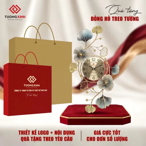 Đồng hồ treo tường quà tặng khách hàng, quà tặng sự kiện ý nghĩa DGL74