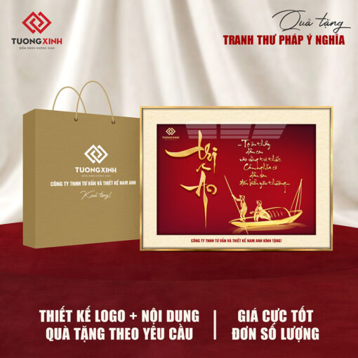 Tranh tráng gương Thư Pháp, quà tặng thầy cô, kỷ niệm ra trường sang trọng ý nghĩa TQT19