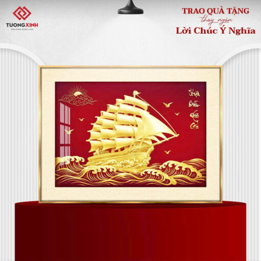 Tranh tráng gương Thuận Buồm Xuôi Gió TG5371S