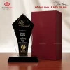 Biểu trưng pha lê, kỷ niệm chương pha lê, quà tặng khách hàng in logo BTQ74