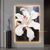 Tranh LED tráng gương hoa nghệ thuật đính đá pha lê cao cấp LD871