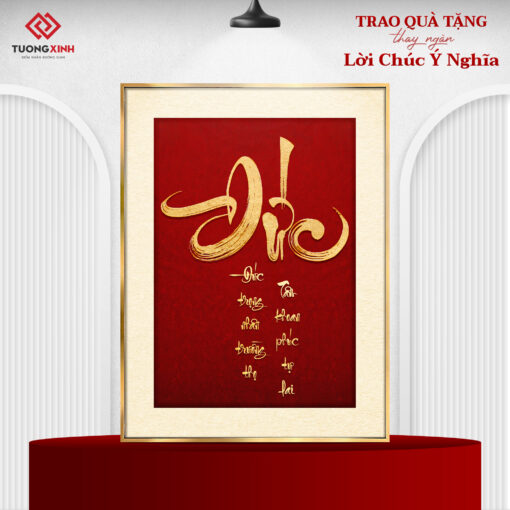 Tranh tráng gương thư pháp đẹp và ý nghĩa TG5409S