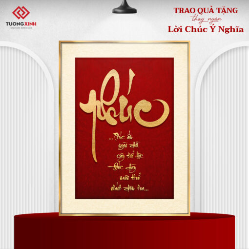 Tranh tráng gương thư pháp đẹp và ý nghĩa TG5410S