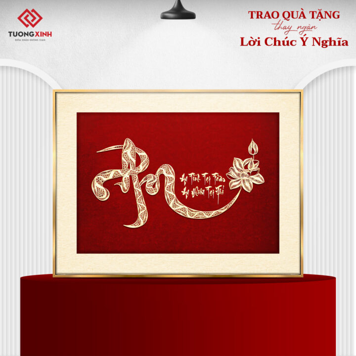 Tranh tráng gương thư pháp đẹp và ý nghĩa TG5411S