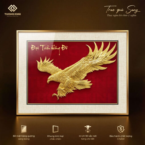 Tranh thư pháp tráng gương, quà tặng phong thuỷ ý nghĩa (2)