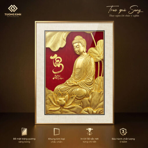 Tranh thư pháp tráng gương, quà tặng phong thuỷ ý nghĩa (3)