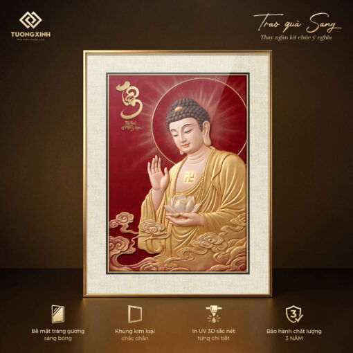 Tranh thư pháp tráng gương, quà tặng phong thuỷ ý nghĩa (5)