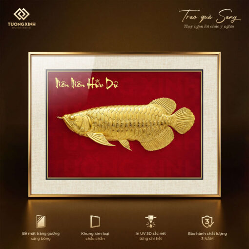 Tranh thư pháp tráng gương, quà tặng phong thuỷ ý nghĩa (5)