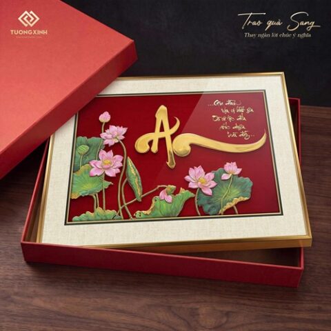 Tranh thư pháp treo tường quà tặng